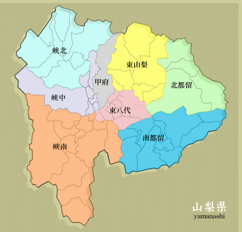 山梨県検索地図